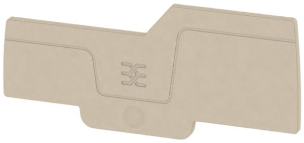 Plaque de fermeture Weidmüller série A AEP IO21 78×2.1mm, beige