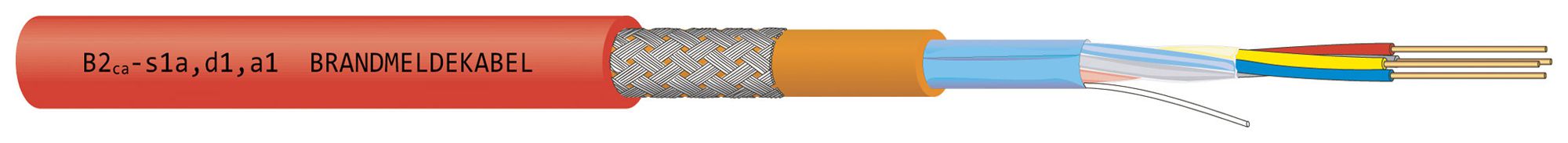 Brandmeldekabel Dätwyler JE-H(St)HRH FE180 E30-E90 1×2×0.8mm B2ca rt