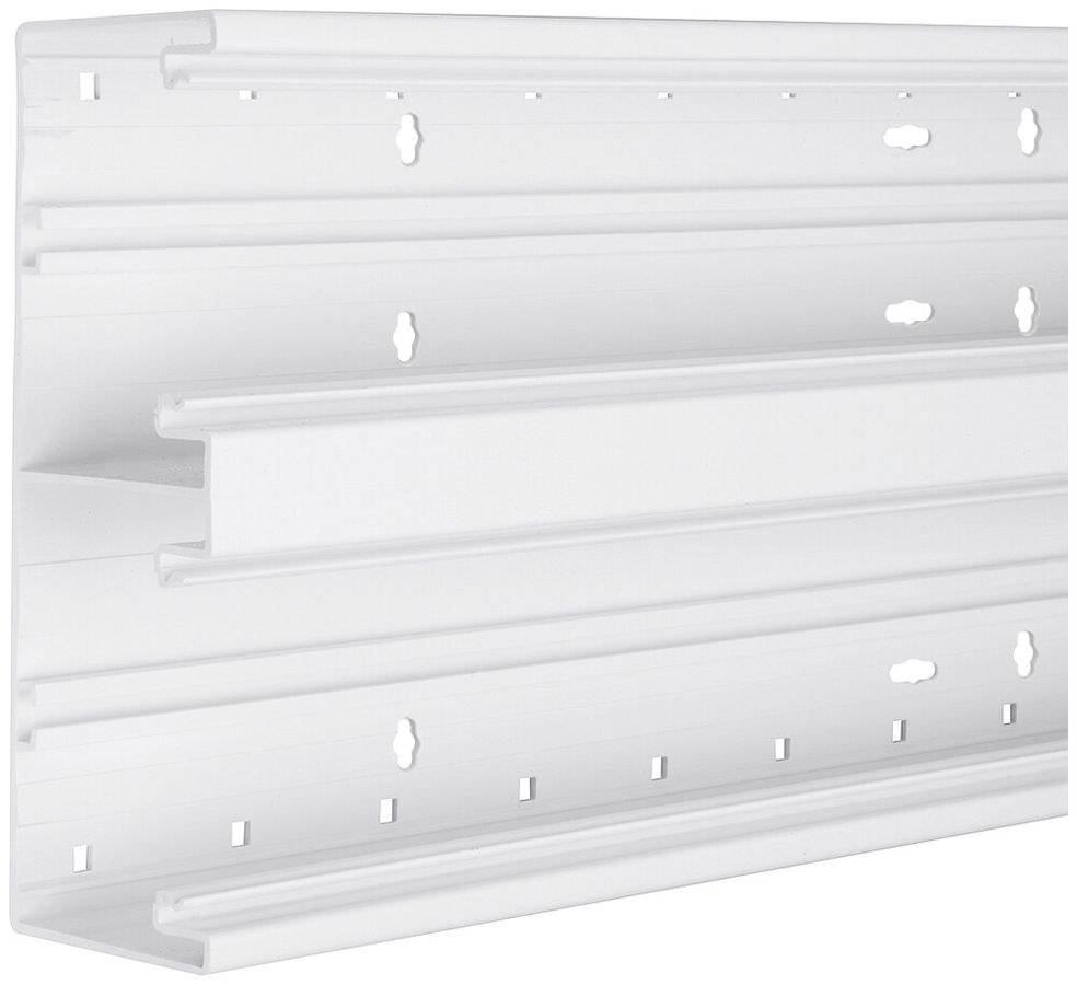 Profilé de base BR 65×210mm couvercle 2×80mm sans halogène blanc trafic