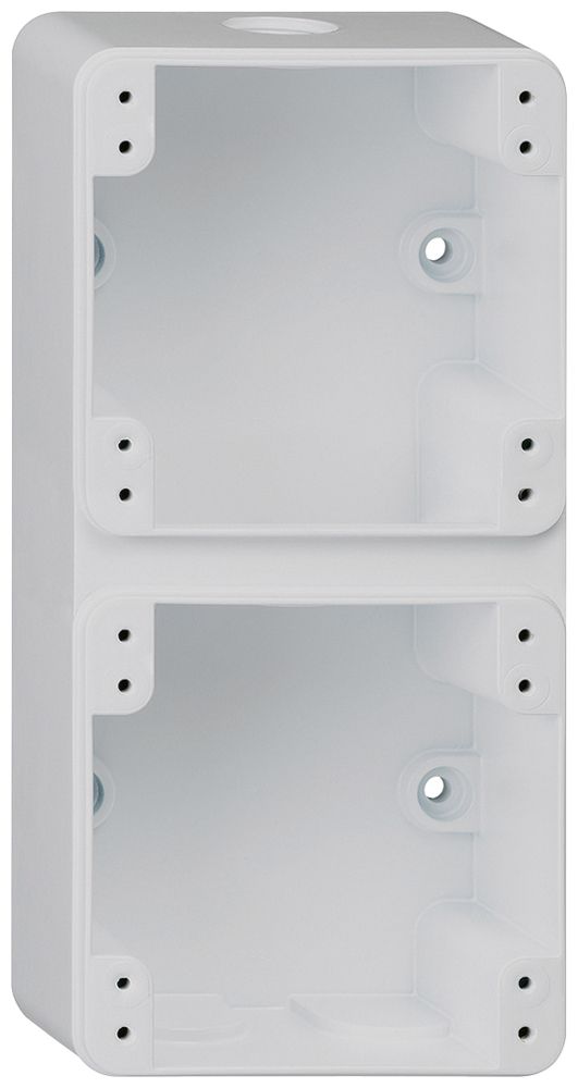 AP-Gehäuse robusto 2×1 grau 86×180×48mm