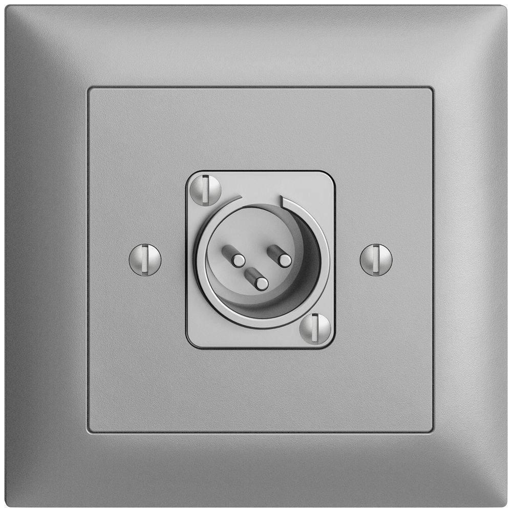 Prise ENC XLR avec fiche EDIZIOdue silver