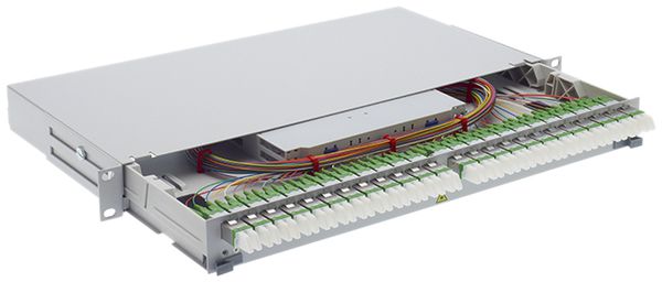 Rangierfeld LWL 19" UniRack2 1HE 6×E-2000-Compact OM3