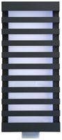 LED-Wandleuchte Z-Licht PIR LongLED L SEN 5.5W 500lm 3000K IP65 260×120mm anthr.
