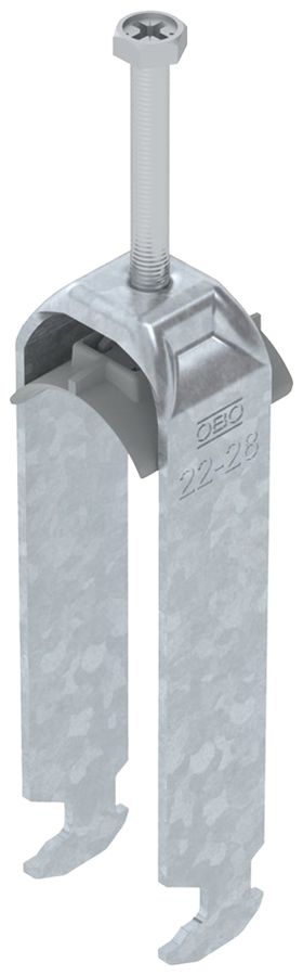 Fixation rapide BET 2056 pied à H mat.synthétique 22…28mm 3×câble acier Zn-ch-im