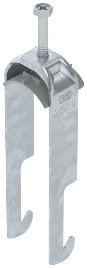 Fixation rapide BET 2056 pied à W mat.synthétique 28…34mm 2×câble acier Zn-ch-im