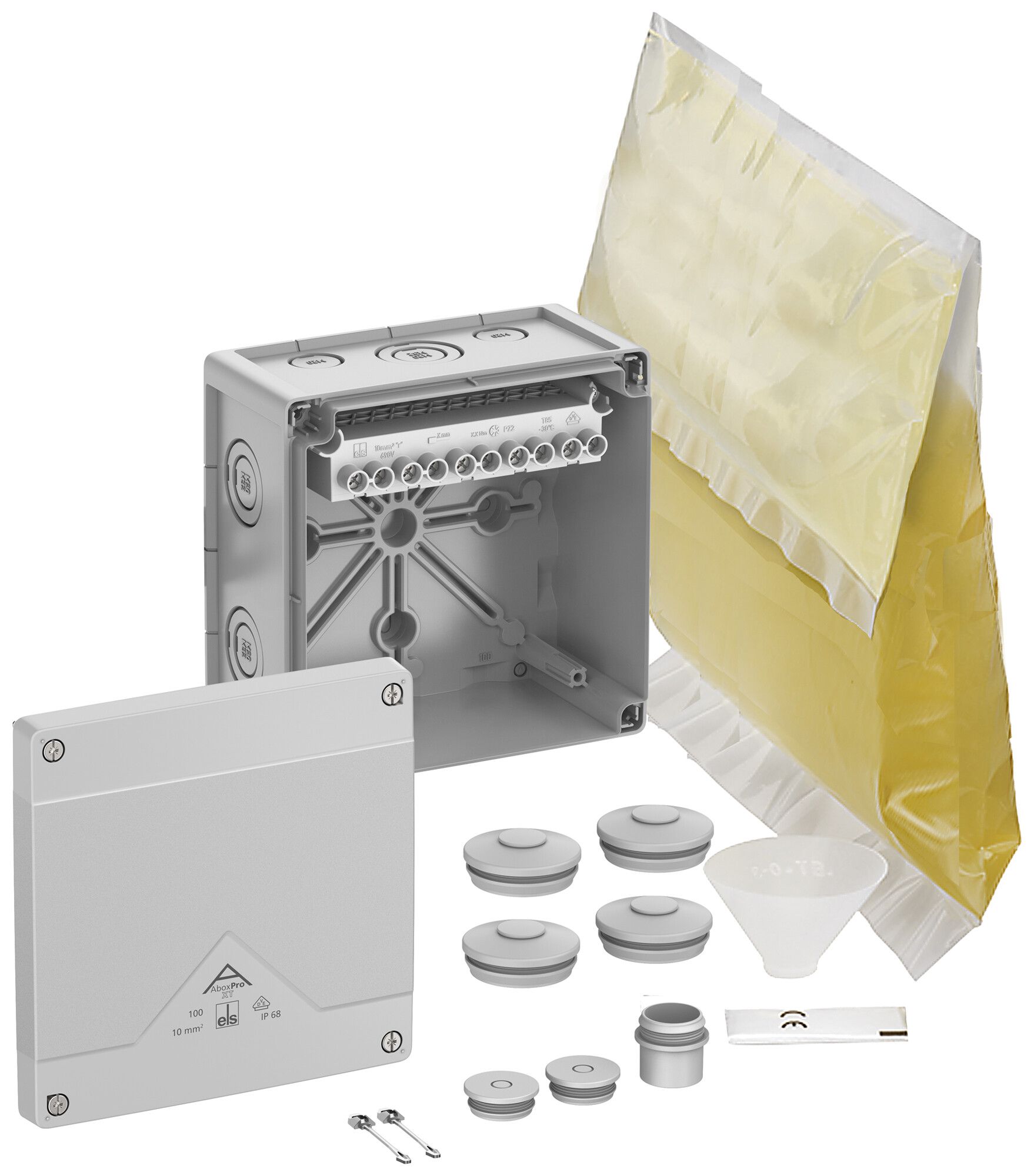 Boîte de dérivation AP Spelsberg Abox Pro XT-10² 152×152×85mm IP68 gr