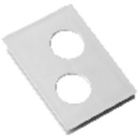 Flanschplatte Abgang oben 2×M32