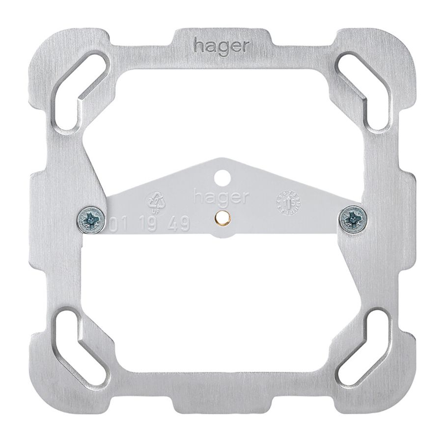 Placca di fissaggio INC con traversa Hager