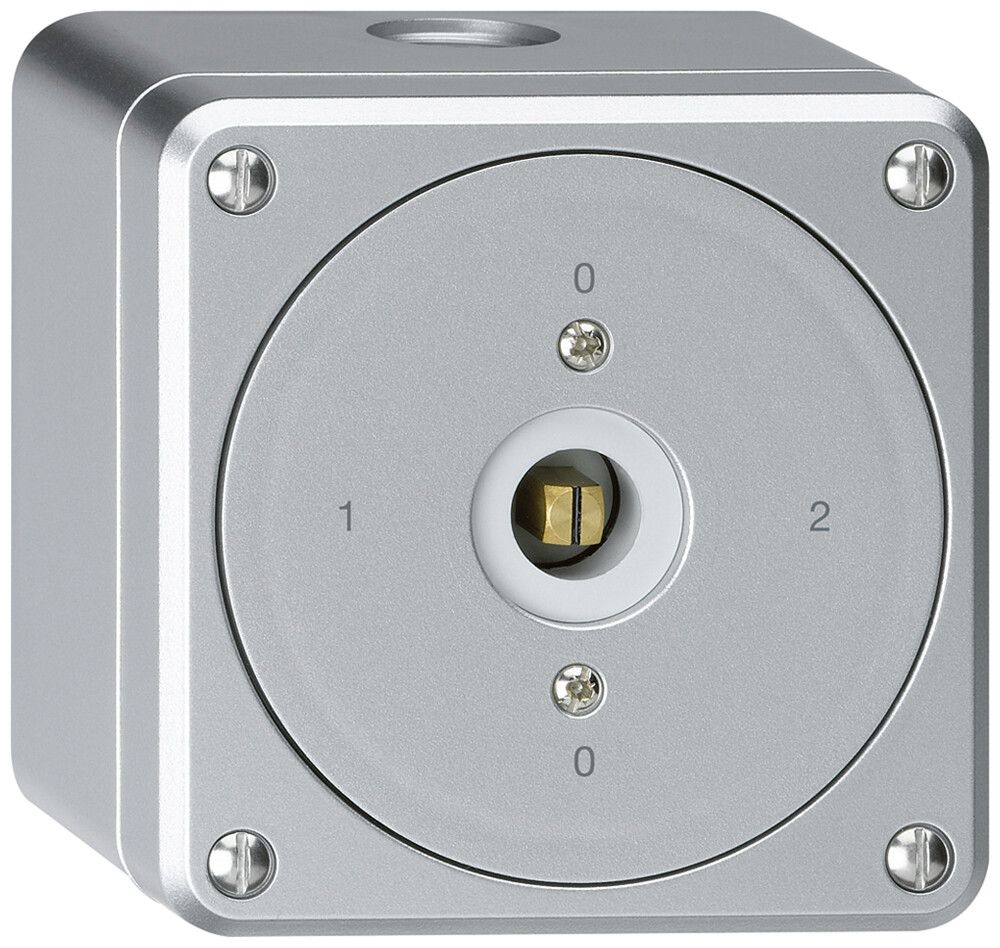 AP-Steckschlüsselschalter robusto ohne Klappdeckel 2/1P aluminium Vierkant