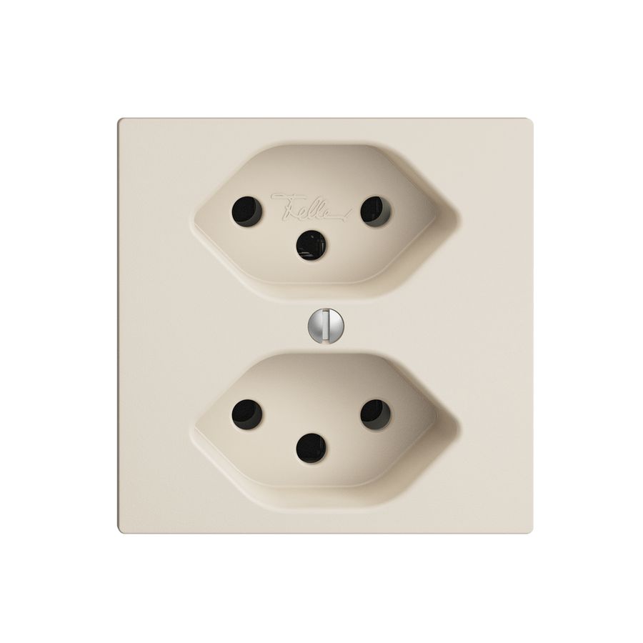 UP-Steckdose EDIZIOdue 2×T13 crema