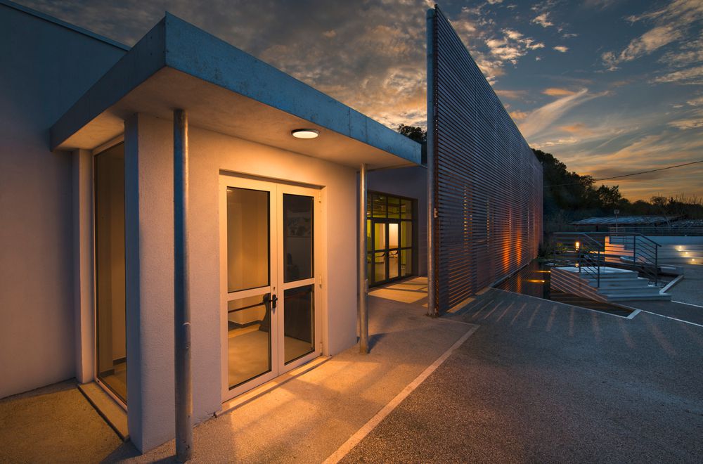 LED-Deckenleuchte SLV AINOS, 18W 1430lm 3000K mit Sensor IP44 anthrazit