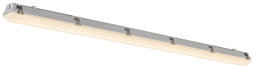 LED-Feuchtraumleuchte SLV WATERPROOF 45W 5970lm 830/840 IP66 1536×80mm grau
