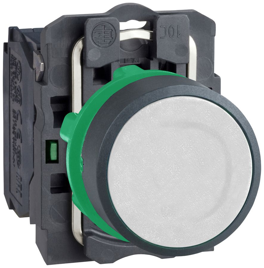 Poussoir Harmony XB5 plat bc Ø22.5mm 1NO IP66