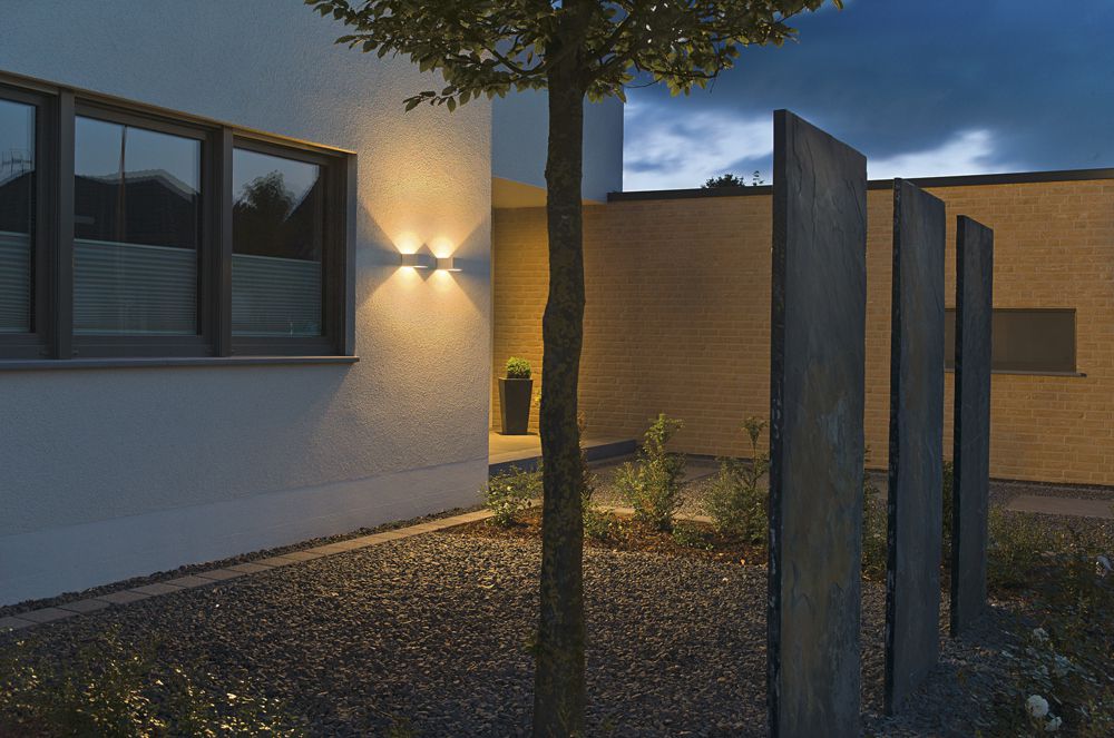 Applique LED SLV LOGS WALL, 6W 650lm 3000K IP44 blanc