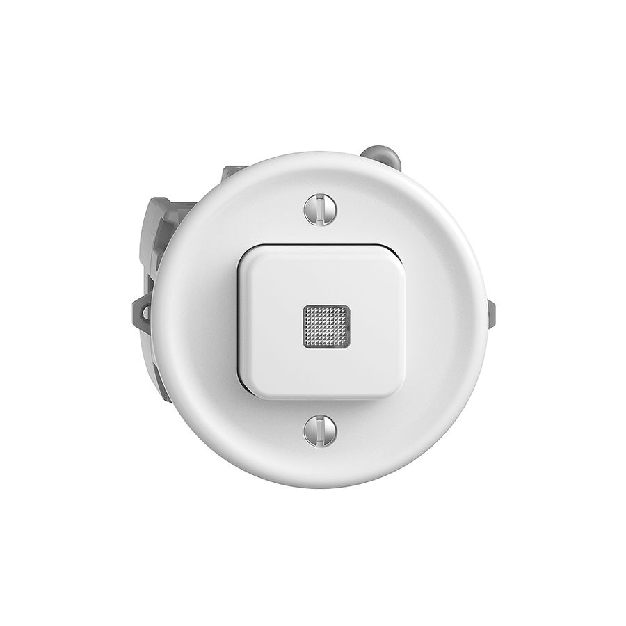 UP-Leuchttaster STANDARDdue A-R/1P weiss mit Linse, LED