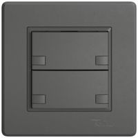 UP-Universaltaster EDIZIO.liv UNI SNAPFIX® o.LED 2× 2-Tbed.dgu