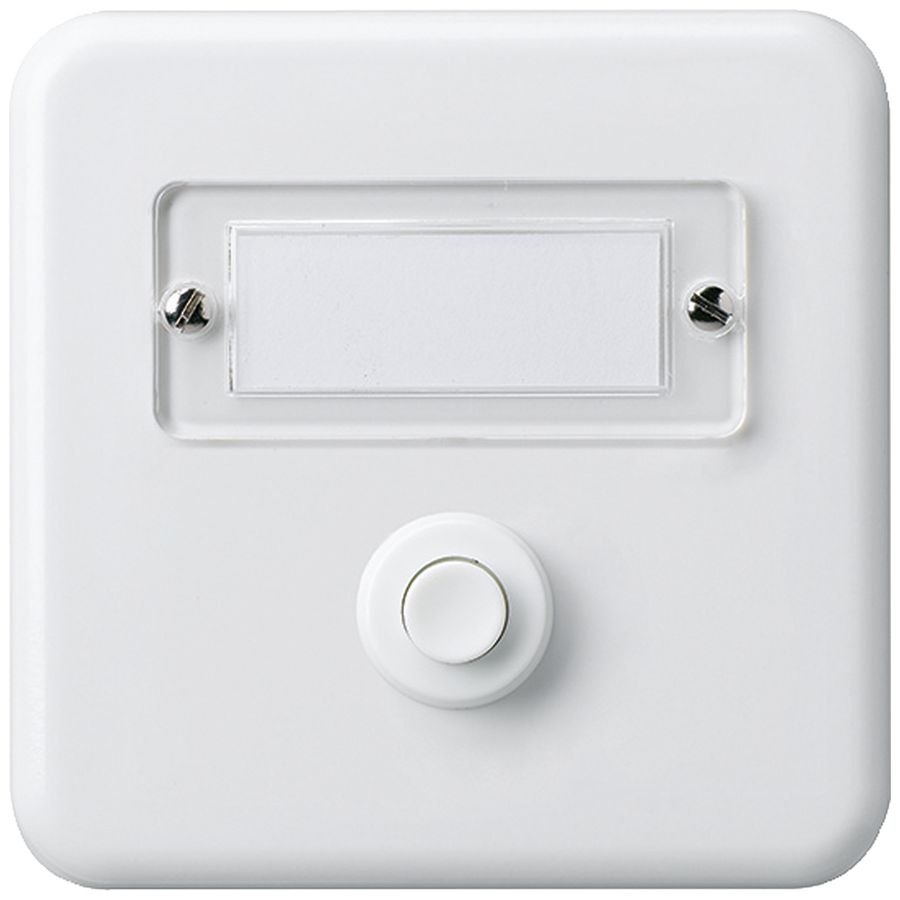 UP-Sonnerietaster basico weiss mit Namensschild