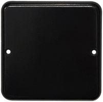 Blindabdeckplatte Gr.I schwarz, mit 2 Bef.Löchern oben/unten