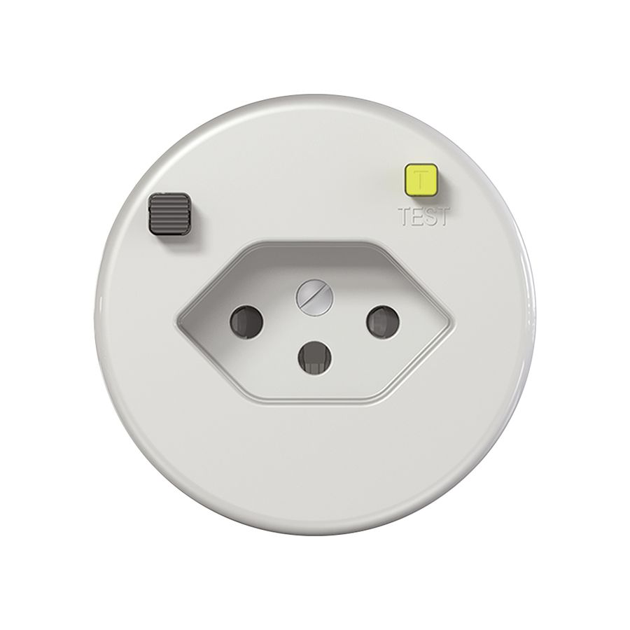 UP-FI-Steckdose CLASSIC E T13 30mA, shutter, weiss