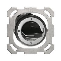 UP-Drehschalter FH 1/1P schwarz mit Drehgriff