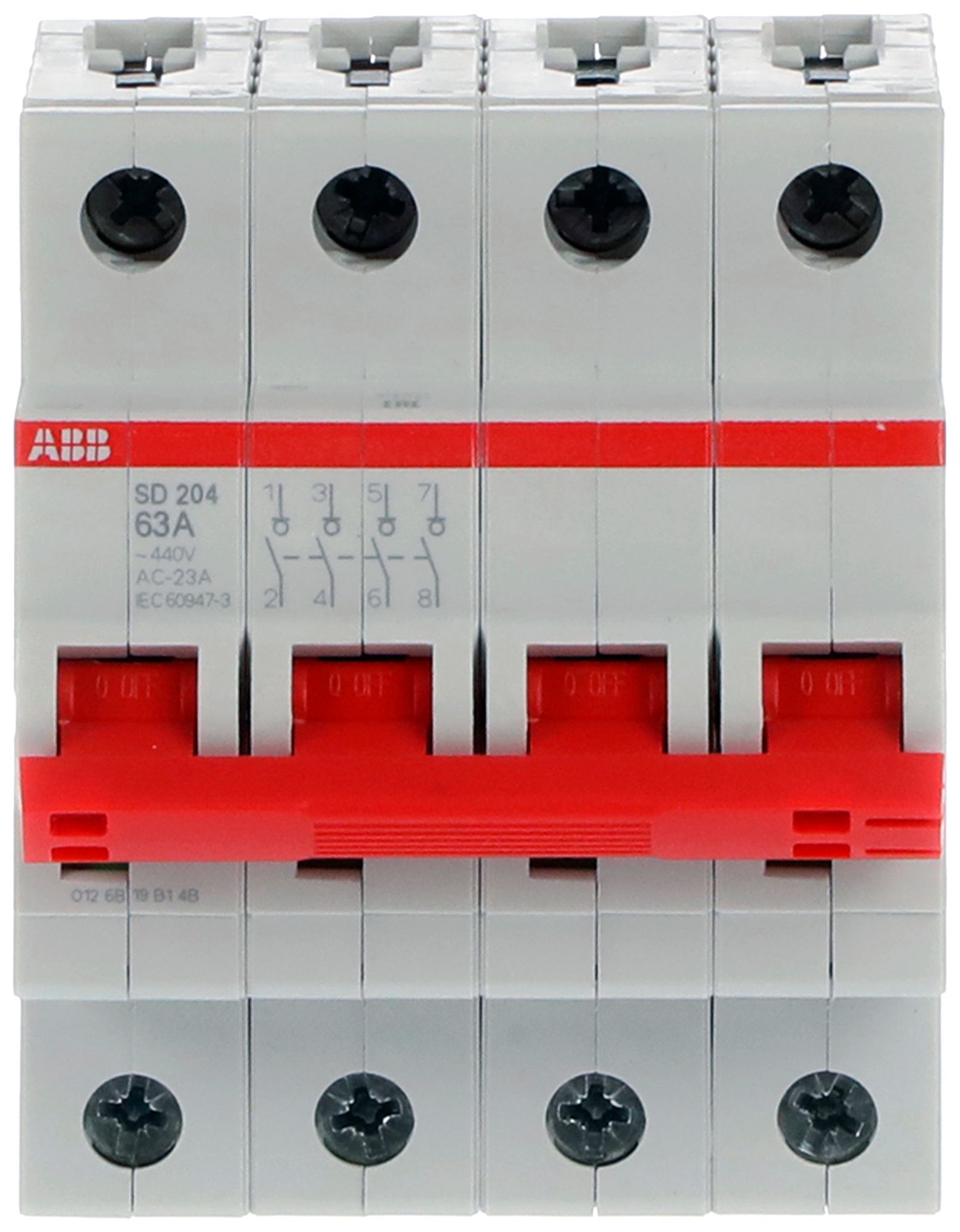 Sectionneur de charge AMD ABB pro M compact SD204/63 63A 4P 440V 4UM