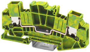 Borne de terre joignable PX XTVMED 6-PE 10mm² 2×1 DIN35 vt-jn