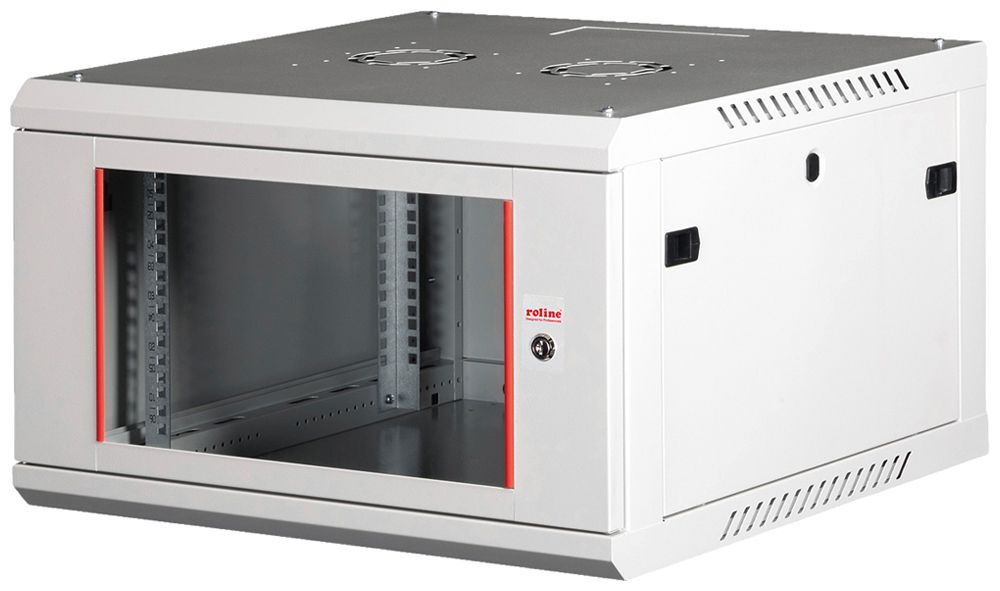 Alloggio a parete 19" ROLINE Basic Plus 600×379×600mm 6UA 1×porta acciaio grigio