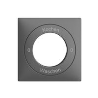 Kit frontal 0-Kochen-0-Waschen EDIZIOdue 60×60mm gris foncé