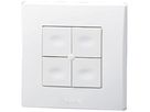 Poussoir RF AP URMET TLM4-UP Zigbee bus émetteur mural complet 4 can blanc