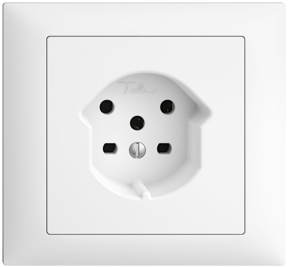 Prise INC EDIZIOdue T15 FKE blanc