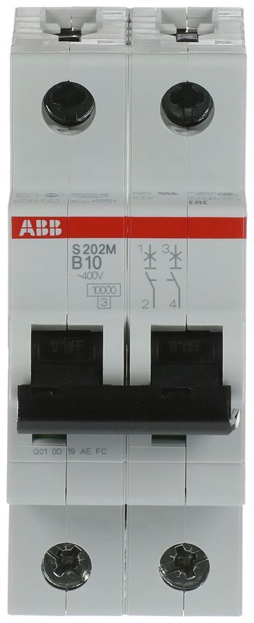 Leitungsschutzschalter ABB S202M-B10 10A B 10kA