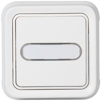 UP-Sonnerie-Leucht-Wipptaster PLEXO NO/1L weiss