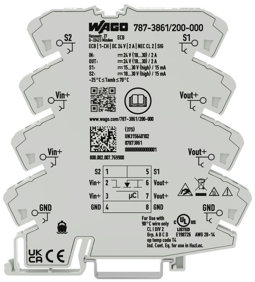 Elektronischer Schutzschalter WAGO 2A