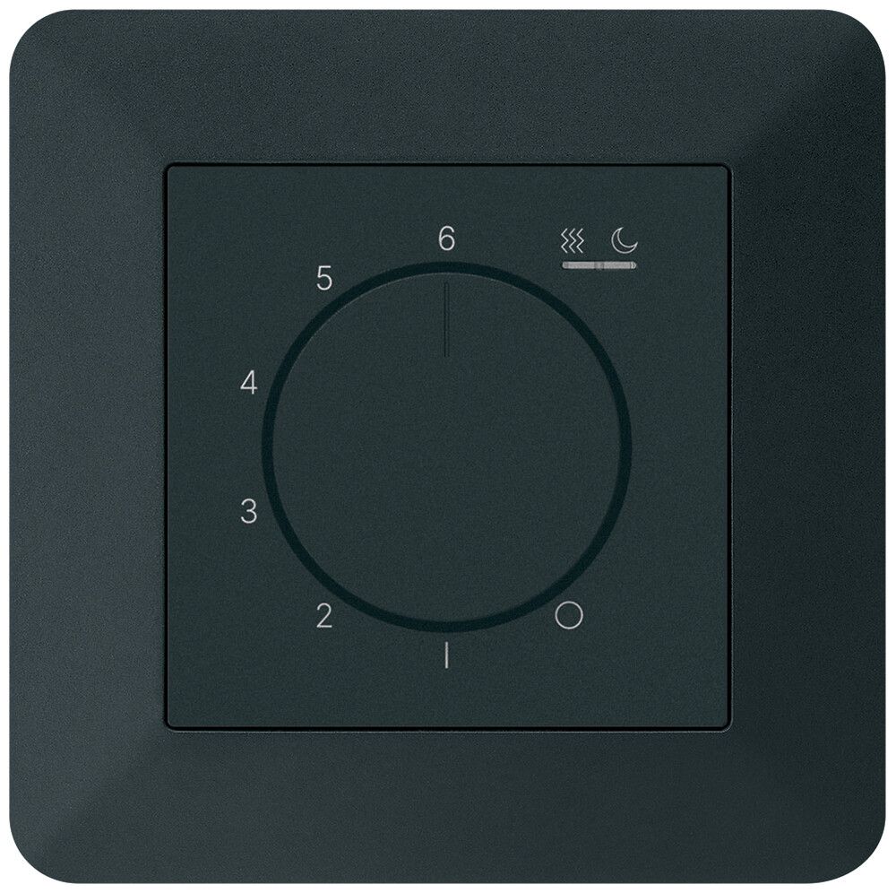 UP-Raumthermostat kallysto.trend An/Aus 230VAC 16A 92×92mm schwarz