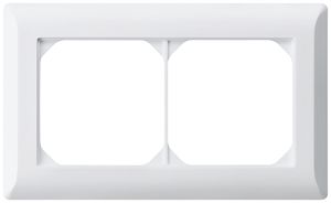 UP-Abdeckrahmen kallysto.line 1×2 weiss horizontal 92×152mm