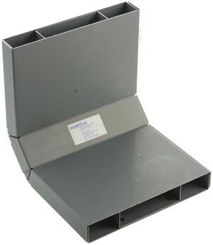 Coude plat 90° zing.p.50×300mm canal de sol noyée