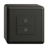 Poussoir scène AP 2 scènes vertical/2T Edue Wiser noir