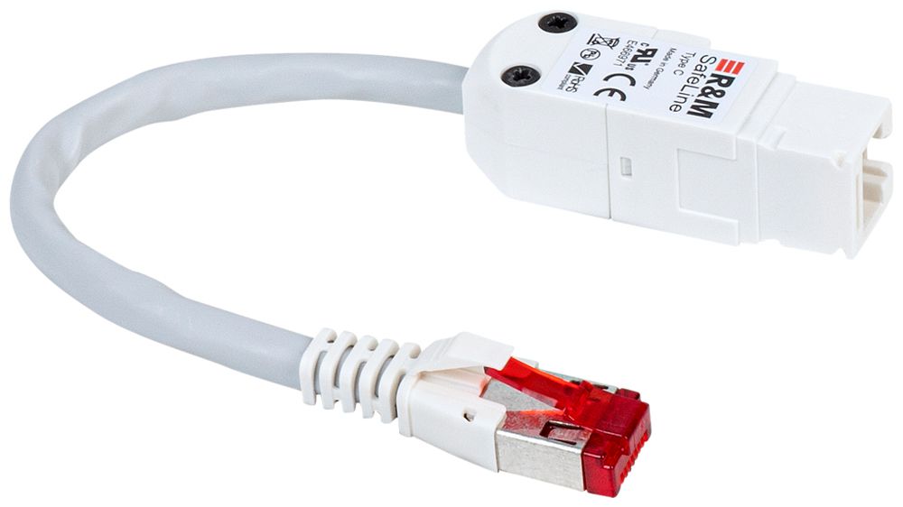 Cavo adattatore R&M SafeLine Type C 10Gbit/s Ethernet RJ45 cat.6A