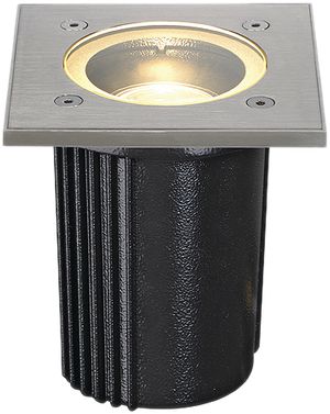 EB-Bodenleuchte SLV DASAR EXACT, GU10 35W eckig IP67 Edelstahl