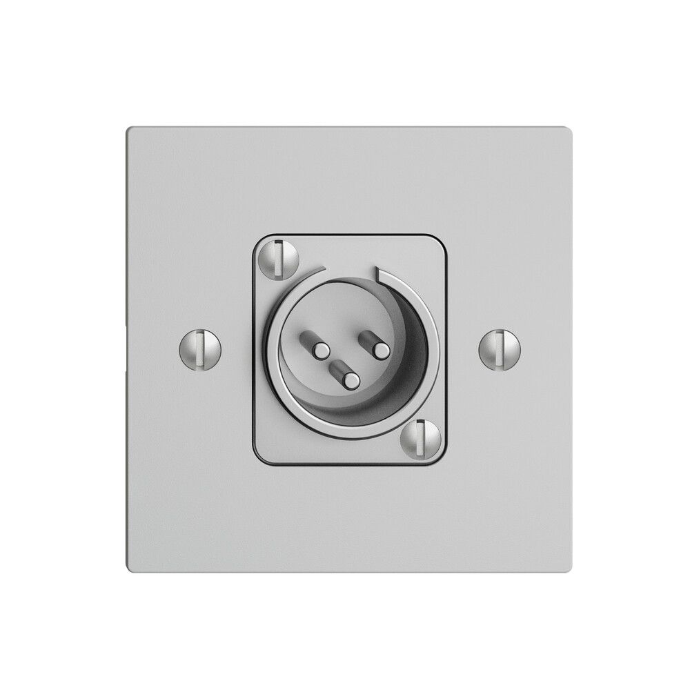 Anschlussdose XLR mit Stecker EDIZIOdue hellgrau