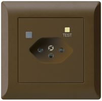 UP-Steckdose KLI T13 FI 30mA braun