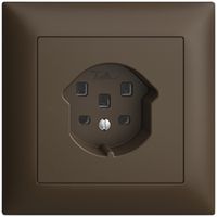 UP-Steckdose EDIZIOdue T25 16A coffee, mit Steckklemmen