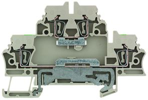 Mehrstock-Reihenklemme Weidmüller ZDK 2.5DU-PE Zugfeder 2.5mm² 2 Etagen beige