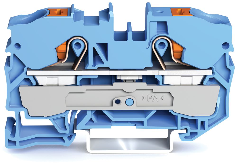 Borne de passage WAGO TopJob-S 10mm² 2L bleu série 2210