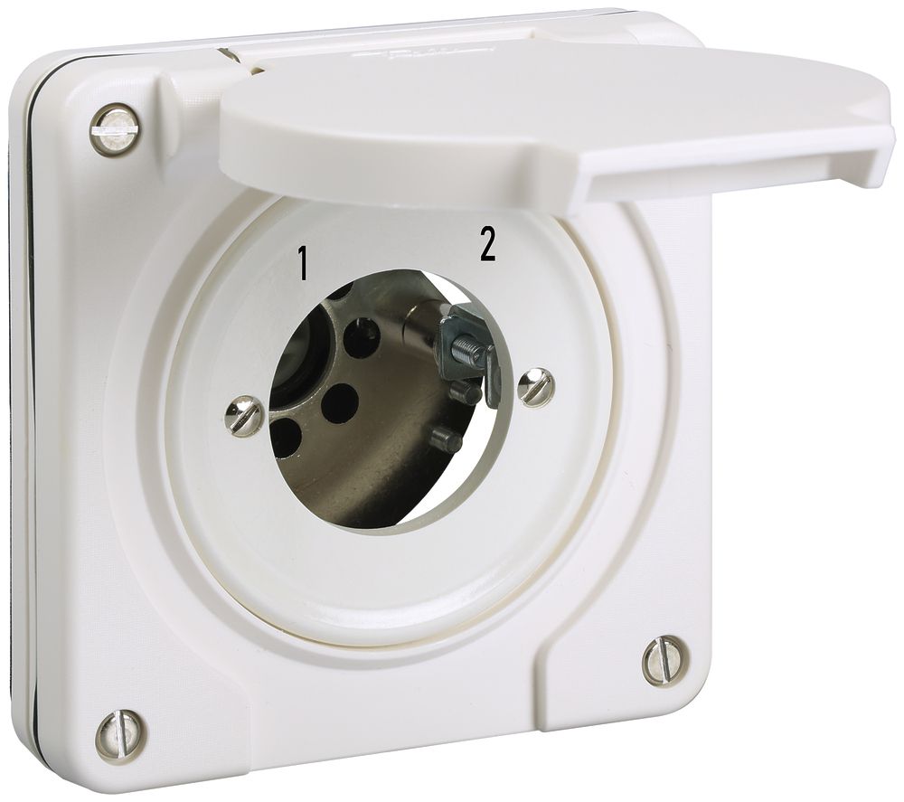 Inverseur ENC contacts galv.s.cylindre NEVO 3P, IP55, 1-2, ret.11-1, blanc