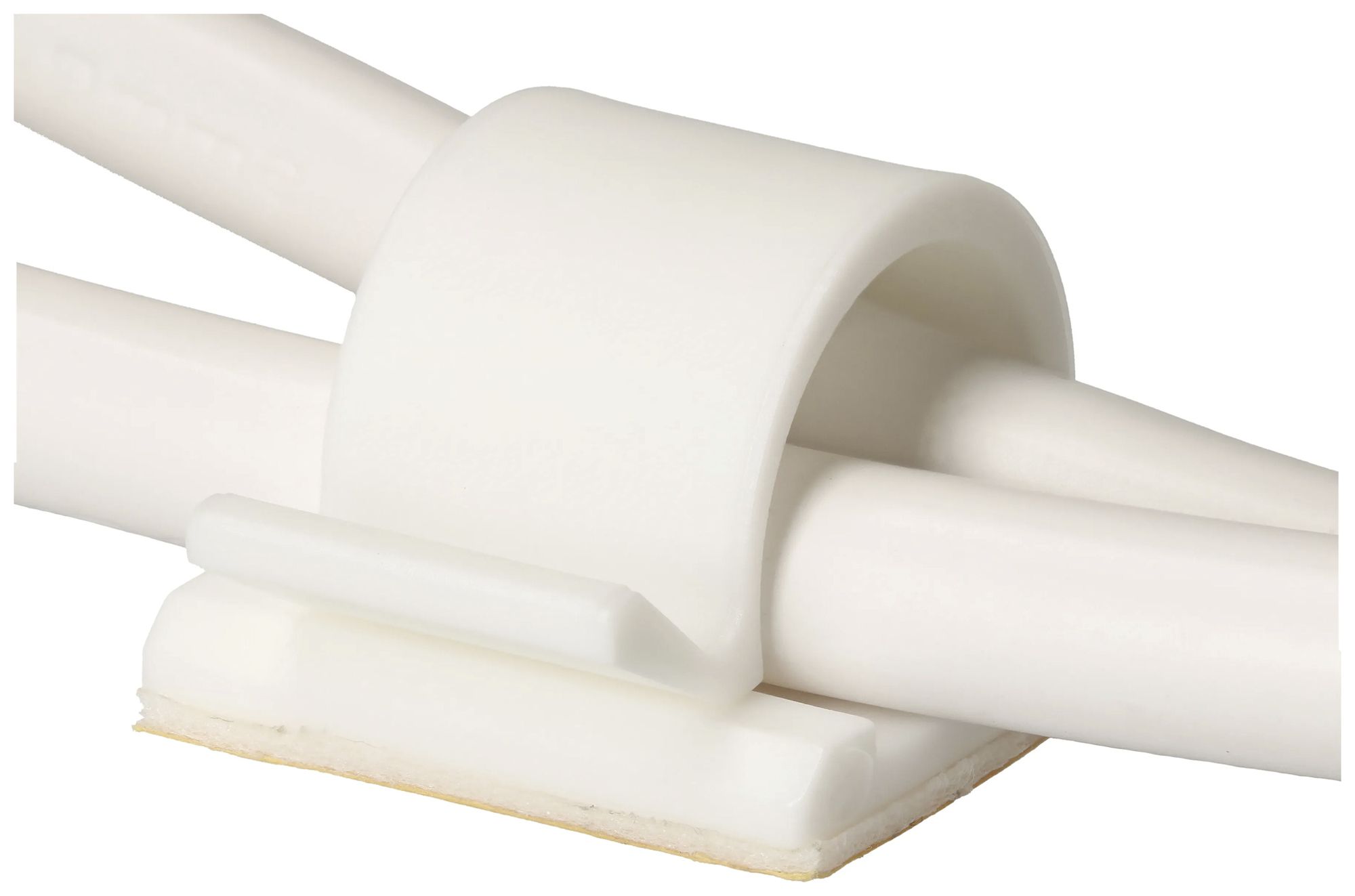 Kabelhalter MH 19×19mm selbstklebend, für Kabel 5mm, weiss