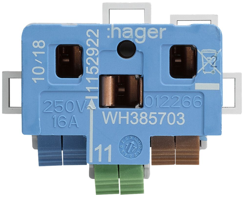 Interno per presa Hager, 1×T13/23, EB