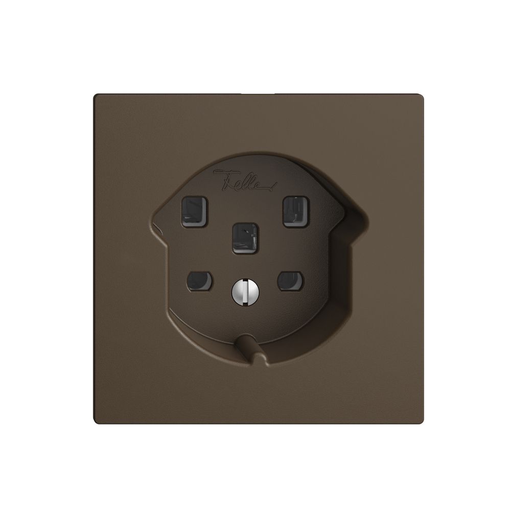 Steckdose EDIZIOdue T25 16A coffee, mit Steckklemmen