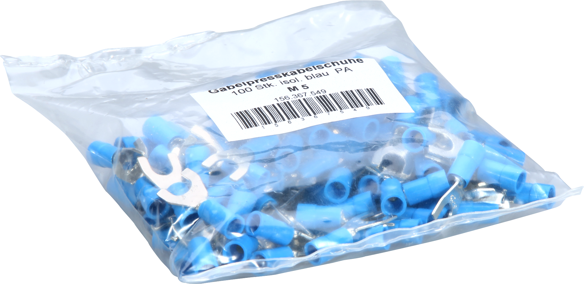 Gabelkabelschuh Mischke IG M5 1.5…2.5mm² Cu-verzinnt isoliert blau