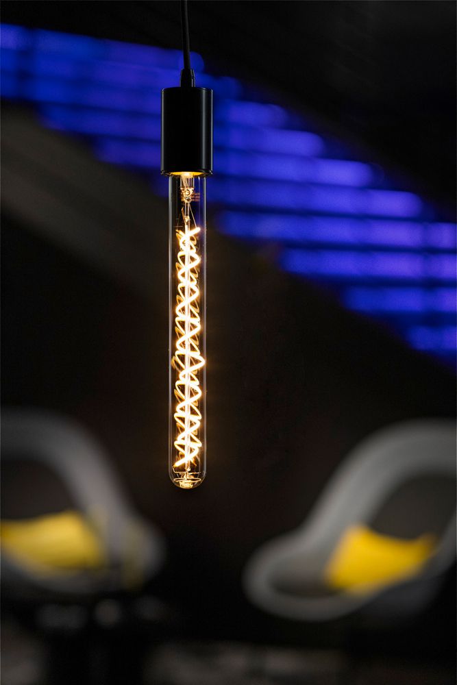 LED-Lampe SLV E27 8W 400lm 1900K DIM klar Ø32×300mm